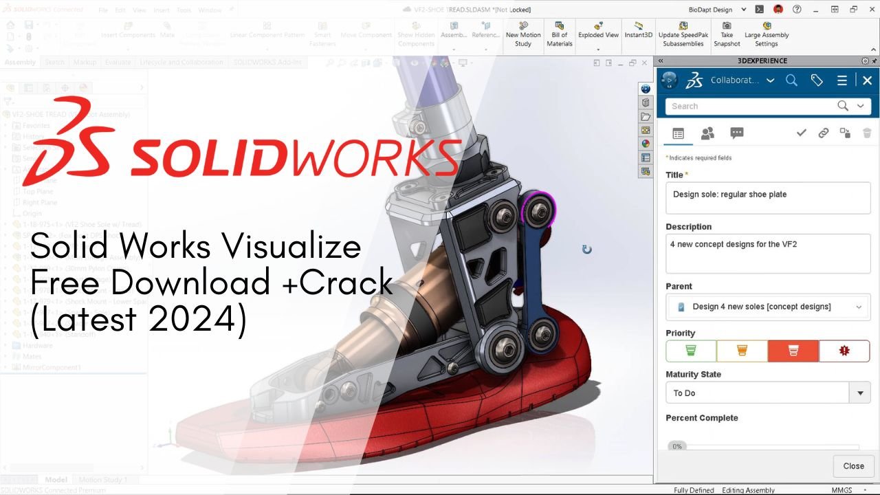 Overview of SolidWorks: SolidWorks Visualize is powerful rendering software that brings your CAD models to life with stunning, realistic images. Whether you're creating product designs, marketing materials, or presentations, Visualize offers a complete set of tools to help you present your designs with unparalleled quality and detail. Solid works visualize free download + crack (Latest 2024) on CrackHub Ai.  SOLIDWORKS Visualize is 3D rendering software specifically designed to work with SOLIDWORKS CAD models. It allows you to create photorealistic images, high-quality animations, and even virtual reality (VR) experiences for your designs directly from your CAD data. Solid Works Visualize Free Download (Latest 2024) is easy to use. It has developed the world's first 3D CAD solution that runs on desktop computers. Their mission is simple: "3D on every engineer's desk. SolidWorks released its first product, SolidWorks 95, on November 1, 1995. Within two months, it has set a new benchmark in ease of use. Since then, the 3D CAD product, now known as SolidWorks, has become the flagship product of the SolidWorks brand. Key Features of SolidWorks Visualize Intuitive Interface: Visualize features an intuitive interface that makes it easy for users to navigate and access the tools they need to create captivating renders.  Advanced Rendering: With Visualize, you can produce high-quality renders with advanced features such as global illumination, ambient occlusion, and physically accurate materials.  Library of Materials and Textures: The Solid works Visualize Crack free download 2024  comes with a vast library of pre-built materials and textures, allowing users to quickly apply realistic finishes to their designs.  HDR Image-Based Lighting: Visualize offers HDR image-based lighting, enabling users to simulate real-world lighting conditions and achieve lifelike renderings.  Interactive Camera Controls: Users can easily adjust camera settings such as focal length, aperture, and depth of field to fine-tune their renders and create compelling compositions.  Customizable Environments: Visualize allows users to customize the environment surrounding their models, with options to add backdrops, environments, and props to enhance the visual impact of their renders.  Animation Capabilities: In addition to still renders, Solid works Visualize Crack free download 2024  supports animation, allowing users to create dynamic presentations and walkthroughs of their designs.  Integration with SolidWorks CAD: Visualize seamlessly integrates with SolidWorks CAD software, enabling users to import their CAD models directly into Visualize for rendering without the need for file conversion or data loss.  VR Experience: Visualize offers virtual reality (VR) support, allowing users to experience their designs in immersive VR environments for a more interactive and engaging presentation. Benefits of Using SolidWorks Visualize Enhanced Communication: Visualize helps users communicate their design concepts more effectively to clients, stakeholders, and team members through photorealistic renders and animations. Faster Decision-Making: By visualizing designs in realistic detail early in the design process, users can make informed decisions and iterate on designs more efficiently, reducing the need for costly revisions later on. Improved Marketing: Solid works Visualize Crack free download 2024 enables users to create compelling marketing materials and presentations that showcase their products in the best possible light, helping to attract customers and drive sales. Streamlined Collaboration: With its integration with SolidWorks CAD software and support for common file formats, Visualize facilitates seamless collaboration between designers, engineers, and other stakeholders throughout the product development lifecycle. Solid works Visualize Crack free download 2024. Conclusion SolidWorks Visualize is a powerful rendering solution that enables designers to easily create stunning visualizations of their CAD models. With advanced features, an intuitive interface, and seamless integration with Solid works Visualize Crack free download 2024  CAD, Visualize is a must-have tool for anyone looking to take their design presentations and marketing materials to the next level. new. How To Install OR Activate for Lifetime: Extricate the zip record utilizing WinRAR or WinZip or by default Windows command. If required, the password is continuously crackhubai Open Installer and acknowledge the terms and after that introduce the program. Remember to check crackhubai.com_Fix envelope and take after informational in the content record. If you’re having inconvenience if you don’t mind get offer assistance from our Contact Us page. Click Bellow!